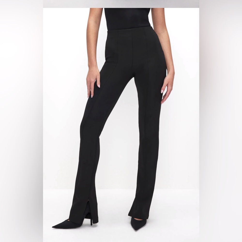 NWT Good American Pull On Scuba Trousers